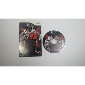 WWE '13 (Nintendo Wii, 2012) Disc & Instruction Booklet – Tested
